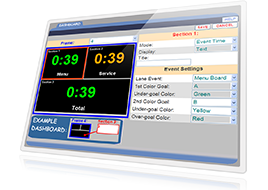 ZOOM DRIVE-THRU TIMER WITH GRAPHICAL DASHBOARD DISPLAY
