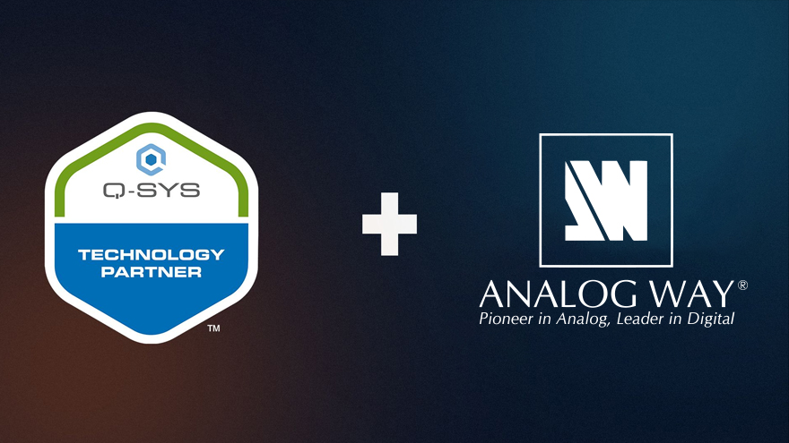 Analog Way Joins Q-SYS Technology Partner Program